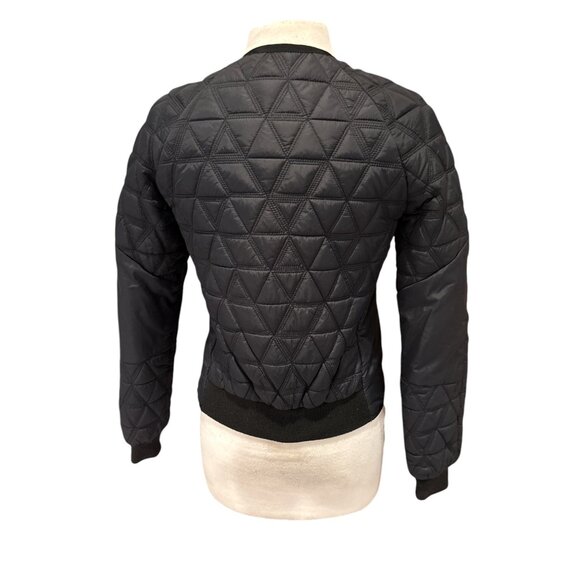 Quilted Black Jacket By 2ND DAY Size 36 Polyamide Shell & Polyester Lining Women - Picture 3 of 8